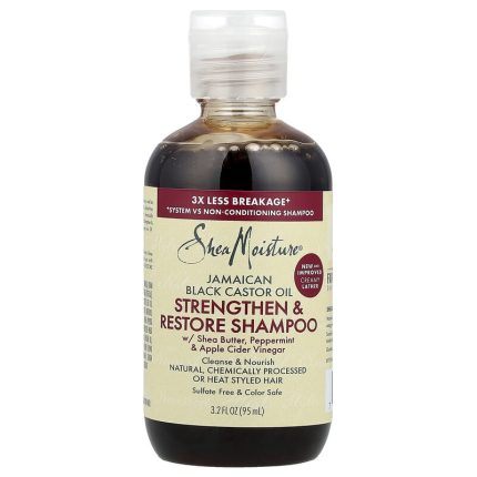 شيا مويستشر شامبو بزيت الخروع الجمايكي الأسود Shea Moisture Jamaica Black Castor Oil Strengthen& Restore Shampoo