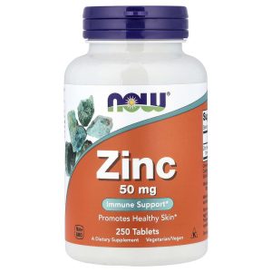 ناو فودز‏ زنك 50 ملجم 250 قرص NOW Foods Zinc 50 mg 250 Tablets