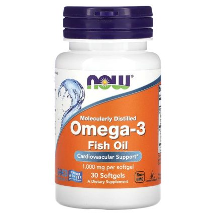 ناو زيت السمك اوميجا 3 (30 كبسولة هلامية) NOW Foods Omega-3 Fish Oil