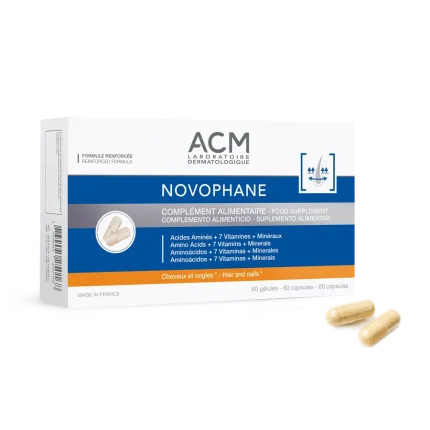 كبسولات ACM Novophane للشعر والأظافر 60 كبسولة