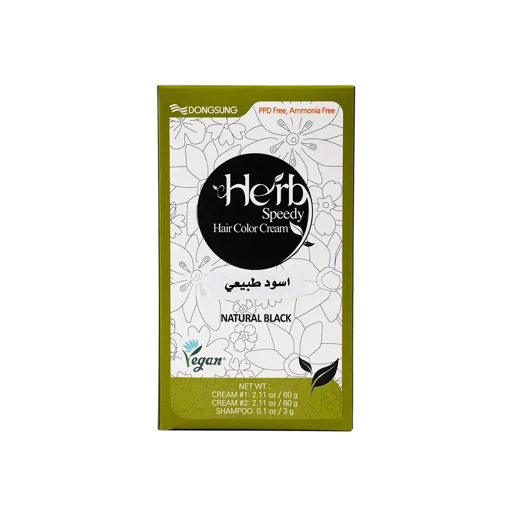هيرب سبيدي كريم صبغة الشعر- أسود طبيعي Herb Speedy Hair Color Cream-Natural Black 2 هيرب سبيدي كريم صبغة الشعر- أسود طبيعي Herb Speedy Hair Color Cream-Natural Black