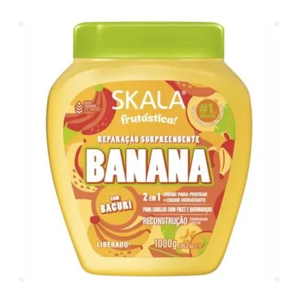 كريم سكالا بخلاصة الموز لإصلاح الشعر وتقويته 2 في 1 – 1000جم Skala Hair Treatment Cream 1000G (BANANA)