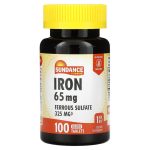 صندانس فيتامينز‏ حديد 65 ملجم 100 قرص مغلف Sundance Vitamins, Iron, 65 mg, 100 Coated Tablets
