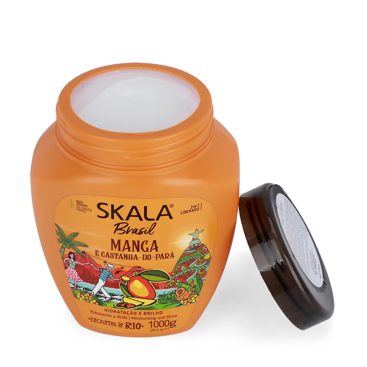سكالا اكسبرت كريم بخلاصة المانجا وزبدة الشيا والجوز 1000جم SKALA Brasil Mango Hair Treatment Cream