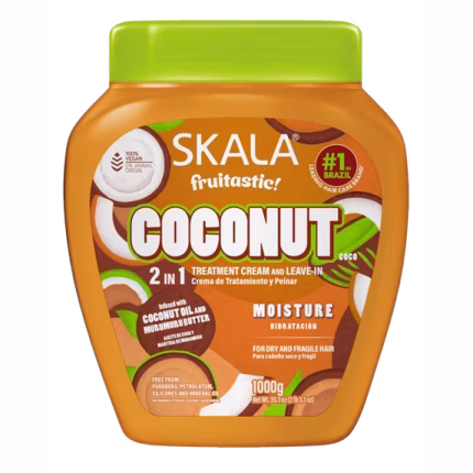 كريم سكالا بخلاصة جوز الهند 2 في 1 - 1000جم Skala - Fruitastic Coconut 2 in 1 Treatment Cream
