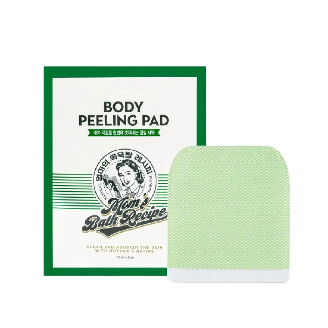 مومز باث ليفة تقشير الجسم لون أخضر قطعة واحدة Mom’S Bath Recipe Body Peeling Pad