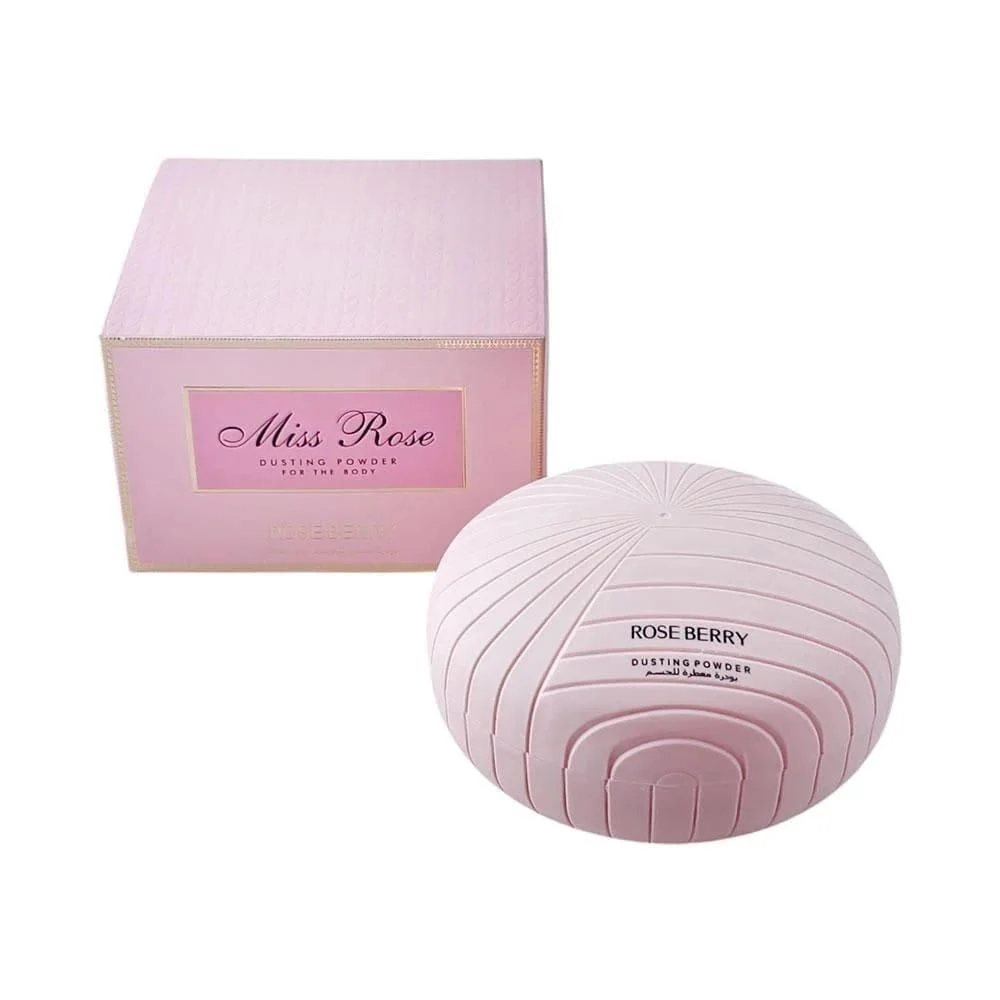 مس روز بودرة معطرة للجسم بتركيز عالي من روز بيري 200جم Miss Rose Highly Concentrated Roseberry Body Powder