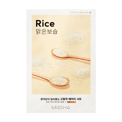 ميشا قناع ورقي بالارز لمعالجة الشيخوخة 19جم Missha Airy Fit Sheet Mask Rice