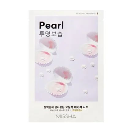 ميشا قناع ورقي بخلاصة اللؤلؤ لنظارة البشرة 19جم Missha Airy Fit Sheet Mask Pearl