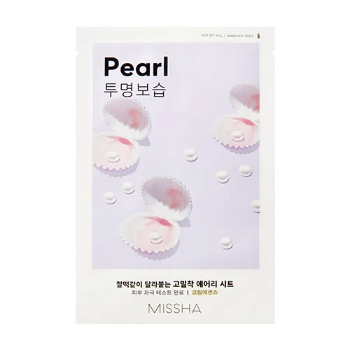 ميشا قناع ورقي بخلاصة اللؤلؤ لنظارة البشرة 19جم Missha Airy Fit Sheet Mask Pearl