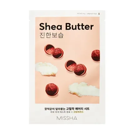 ميشا قناع ورقي بزبدة الشيا لتغذية البشرة الجافة 19جم Missha Airy Fit Sheet Mask Shea Butter