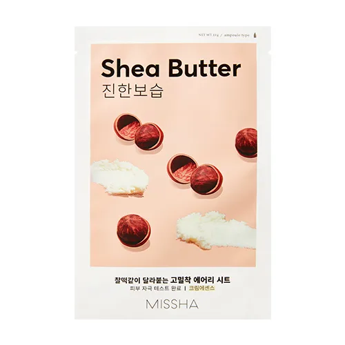 ميشا قناع ورقي بزبدة الشيا لتغذية البشرة الجافة 19جم Missha Airy Fit Sheet Mask Shea Butter ميشا قناع ورقي بزبدة الشيا لتغذية البشرة الجافة 19جم Missha Airy Fit Sheet Mask Shea Butter