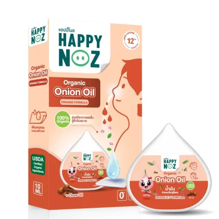 هابي نوز ملصق البصل العضوي مع القرنفل لتخفيف الاحتقان والحساسية – 6 قطع