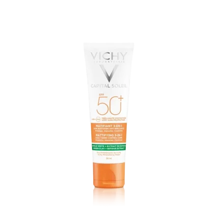 واقي شمس Vichy Mattifying SPF50 للتحكم باللمعان للبشرة الدهنية – 50مل