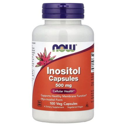 NOW Foods Inositol 500 mg | مكمل إينوزيتول لدعم الأعصاب والهرمونات