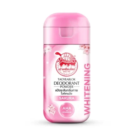 تاويابلوك مزيل عرق بودرة مبيض بالزهرة اليابانية ساكورا 22جم Taoyeablok Deodorant Powder Whitening Sakura