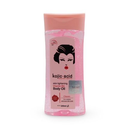 كوجيك اسيد زيت الجسم بفيتامين ب3 لتفتيح البشرة 200مل Kojic Acid - Skin Lightening Vitamin B3 Body Oil - 200ml