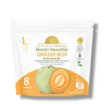 عصير لوكس سليم بيوتي – كانتالوب ميلون بالكولاجين البحري الفاخر | 8 أكياس Luxe Slim Beauty Smoothie Cantaloupe Melon Herbal Drink Mix