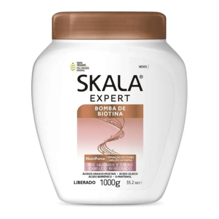 سكالا كريم معالج للشعر بايوتين بومب 1000جم Skala Biotin Bomb Hair Treatment Cream