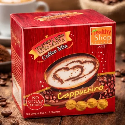 قهوة هيلثي شوب كابتشينو لسد الشهية 12كيس