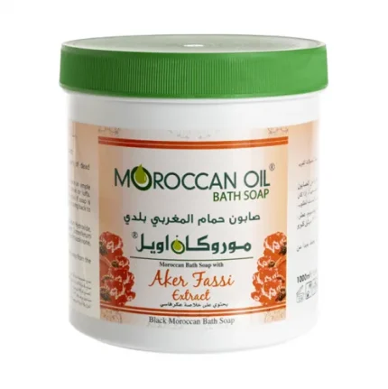 صابون حمام مغربي البلدي بخلاصة العكر فاسي من موروكان أويل 1000مل Moroccan Oil Bath Soap with Aker Fassi Extract - 1000ml