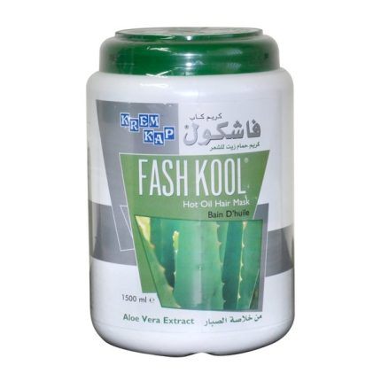 فاشكول كريم حمام زيت للشعر بخلاصة الصبار من كريم كاب - 1500مل Krem Kap Fash Kool Hot Oil Hair Mask Aloe Vera Extract