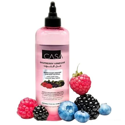 خل التوت من كازا لتغذية الشعر وتقليل القشرة 400 مل | Casa Raspberry Vinegar