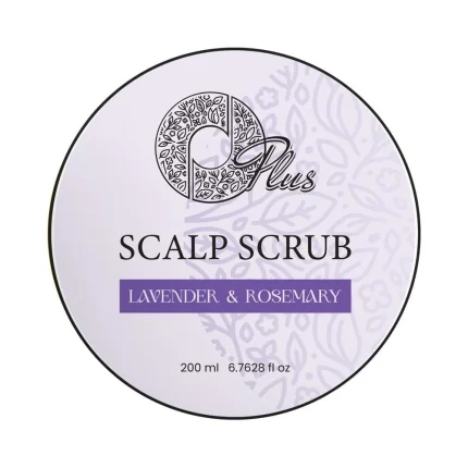 أو بلس مقشر فروة الراس بزيت اكليل الجبل واللافندر 200مل | O plus Lavender & Rosemary Scalp Scrub