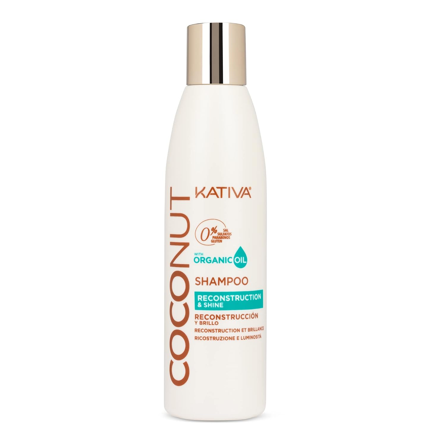 61UNcVaE5HL._SL1500_ كاتيفا جوز الهند شامبو إعادة البناء واللمعان 250مل Kativa Coconut Reconstruction & Shine Shampoo