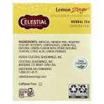 شاي أعشاب ليمون زنجر من Celestial Seasonings – خالي من الكافيين (6 علب × 20 كيس)