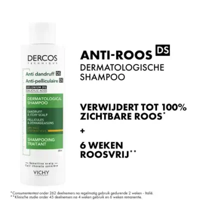 Vichy Dercos Anti- شامبو فيشي ديركوس DS المضاد للقشرة للشعر الجاف 200مل Roos DS Werkzame Shampoo Droog Haar