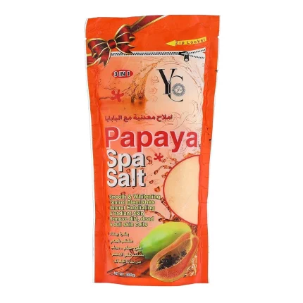 واي سي ملح سبا بالبابايا لتقشير وتنعيم الجسم 300جم YC Papaya Spa Salt 