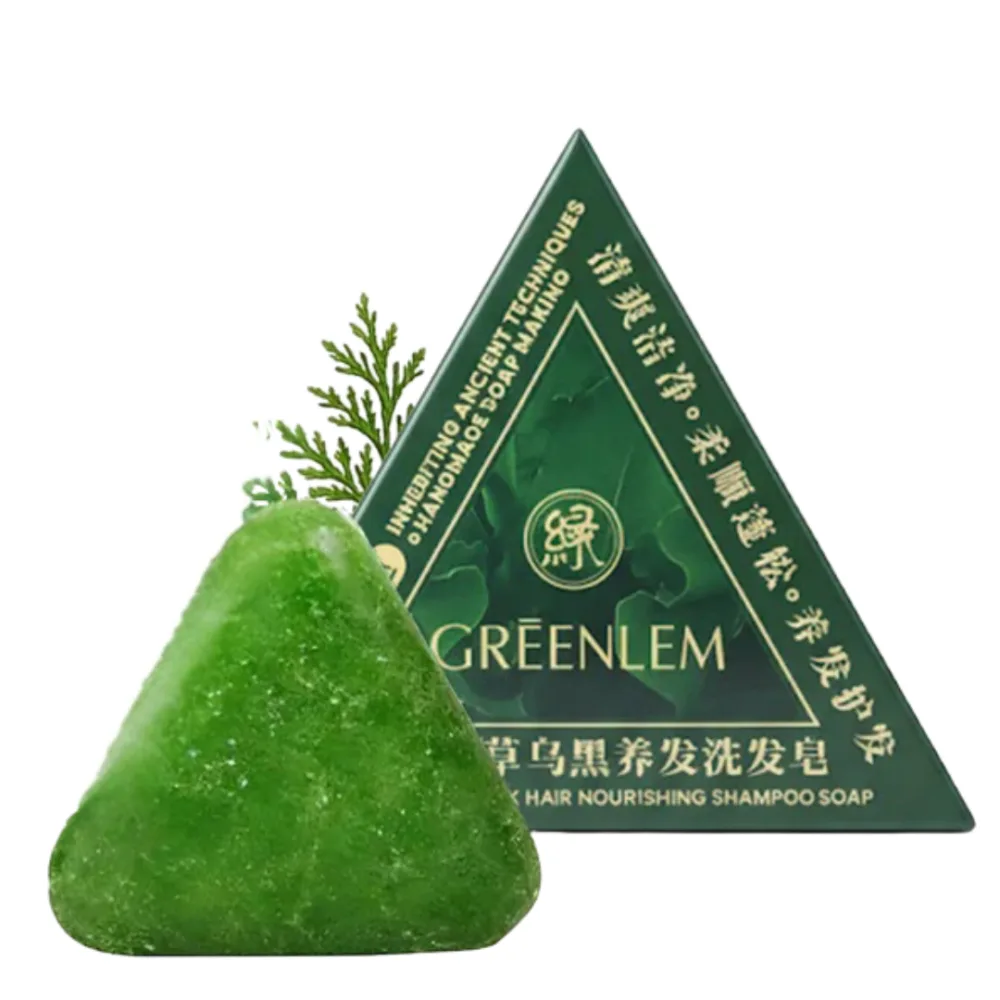 صابونة شامبو جرينليم غراس لتغذية وتقوية الشعر 120جم GREENLEM SOAP