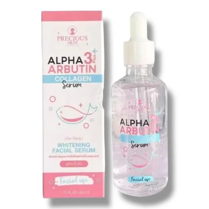 سيروم الوجه ألفا أربوتين + كولاجين 3× لتفتيح وتوحيد لون البشرة 50مل Precious Skin Alpha Arbutin Collagen 3+ Whitening Facial Serum