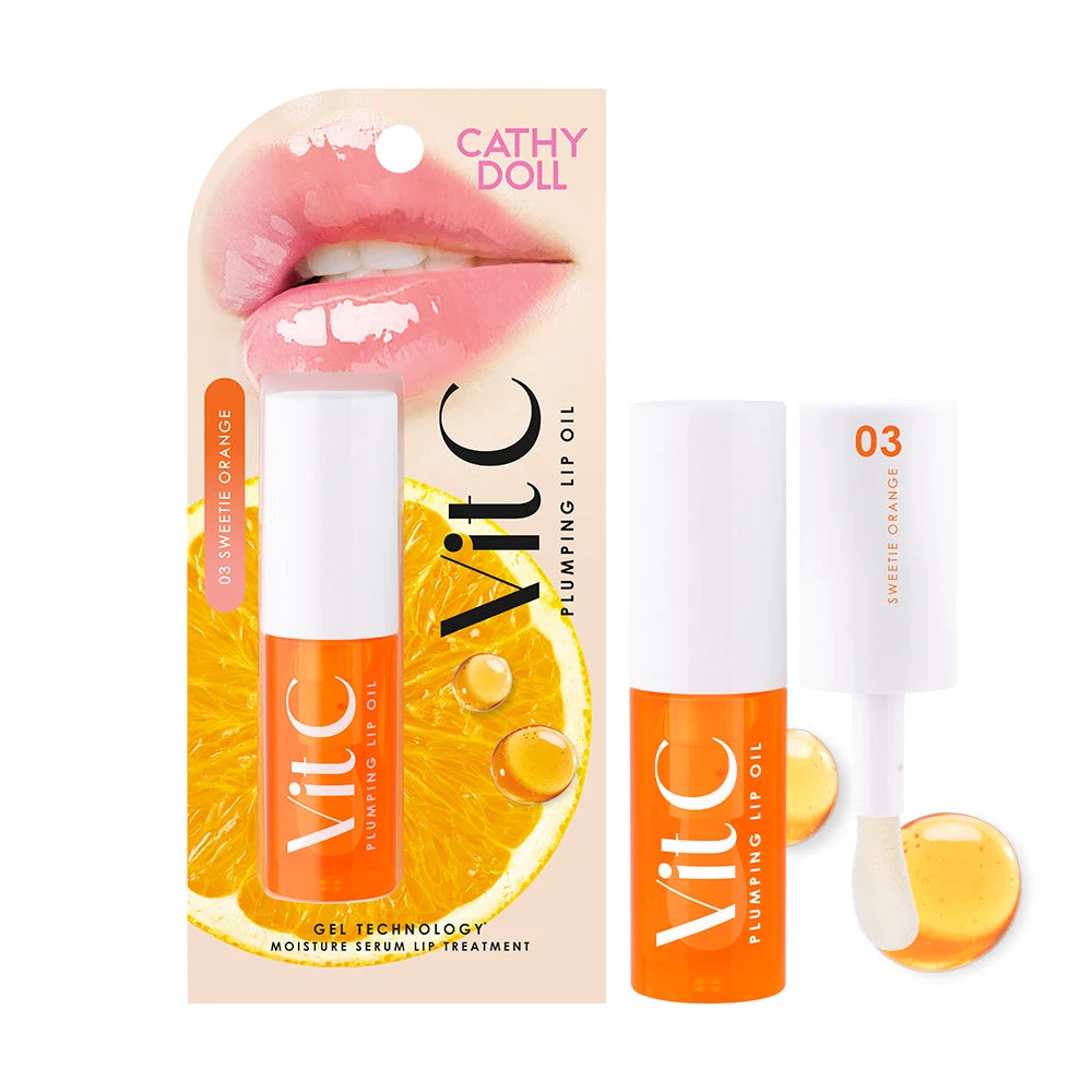 زيت شفاه كاثي دول بفيتامين C لتكبير وترطيب الشفاه Cathy Doll Vit C Plumping Lip Oil