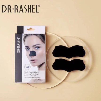 دكتور راشيل قناع انف بخلاصة الفحم الاسود للتنظيف 6 قطع Dr. Rashel Charcoal Deep Cleansing Nose Strips