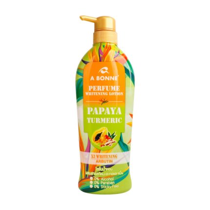 لوشن تبييض عطري من أ بون بالبابايا والكركم 500مل A Bonne Perfume Whitening Lotion Papaya Turmeric