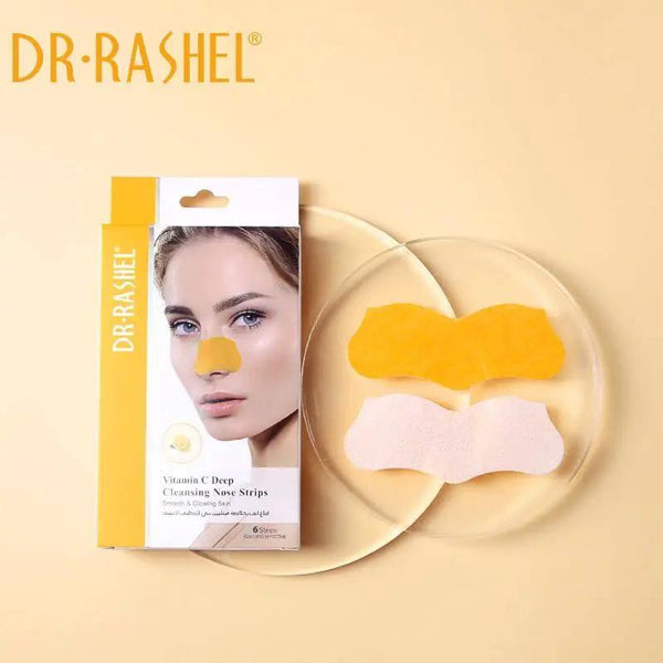 دكتور راشيل قناع انف بخلاصة فيتامين سي للتنظيف العميق 6 قطع DR.RASHEL Vitamin C Nose Pore Strips