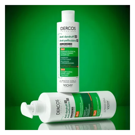 شامبو فيشي ديركوس DS المضاد للقشرة 2 في 1 مع بلسم 200مل Vichy Dercos Anti-Dandruff DS 2-in-1 Dermatological Conditioning Shampoo