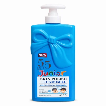 غسول جسم أطفال Medix 55 Junior بالبابونج 1000مل للبشرة الحساسة Medix 55 Junior Skin Polish + Chamomile