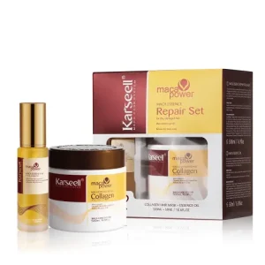 كارسيل مجموعة زيت وماسك للعناية بالشعر بخلاصة الماكا - 2 قطع Karseell Maca Essence Repair Collagen Hair Mask and Oil