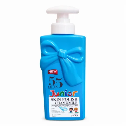 لوشن Medix 55 Junior بخلاصة البابونج 400مل للبشرة الحساسة Medix 55 Junior Skin Polish + Chamomile Hypoallergenic Lotion 400ml
