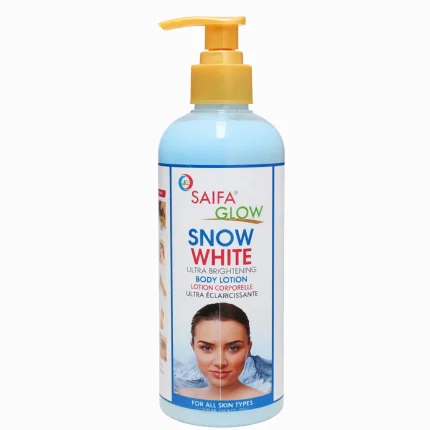 لوشن الجسم سنو وايت SAIFA GLOW ‏500مل لتفتيح البشرة