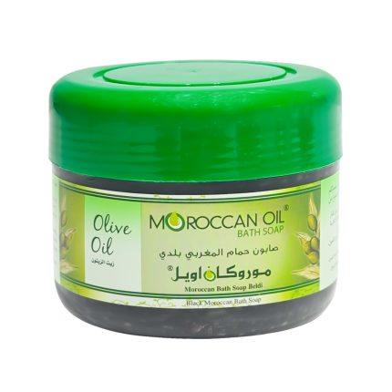 موروكان اويل صابون حمام مغربى خلاصة زيت الزيتون 250مل + ليفة – Moroccan Oil Bath Soap olive oil 250ml