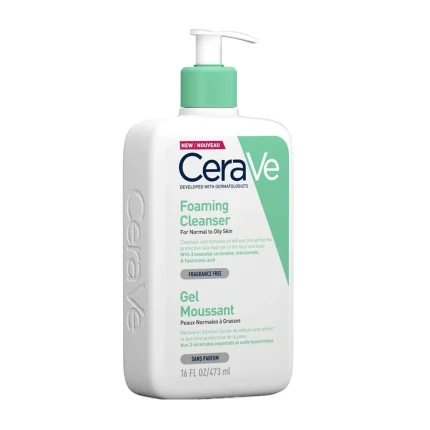 غسول سيرافي للبشرة الدهنية والعادية 473مل CeraVe Foaming Facial Cleanser