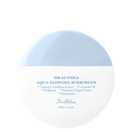 واقي شمس دكتور ألثيا أكوا جلو Aqua Glowing SPF50 ترطيب ولمعان صحي 45مل