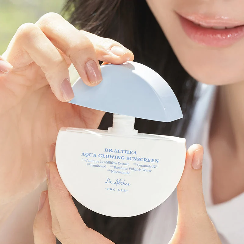 واقي شمس دكتور ألثيا أكوا جلو Aqua Glowing SPF50 ترطيب ولمعان صحي 45مل