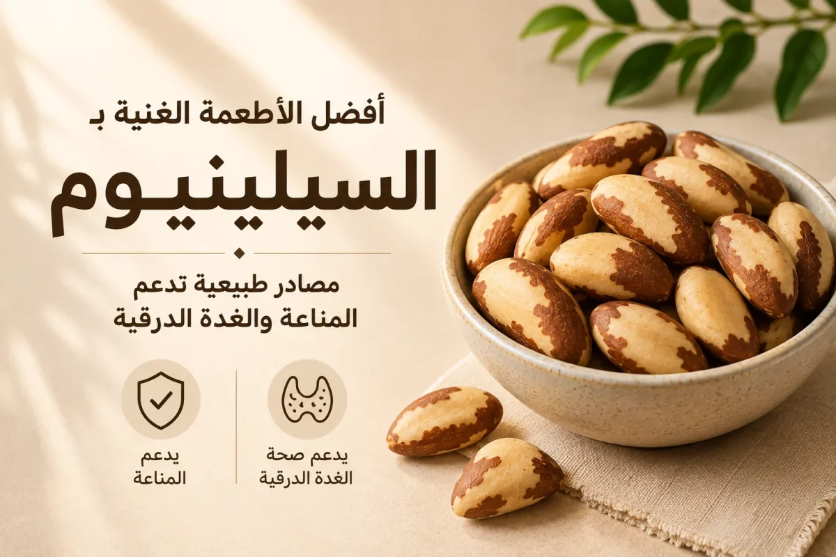 أفضل الأطعمة الغنية بالسيلينيوم مصادر طبيعية تدعم المناعة والغدة الدرقية