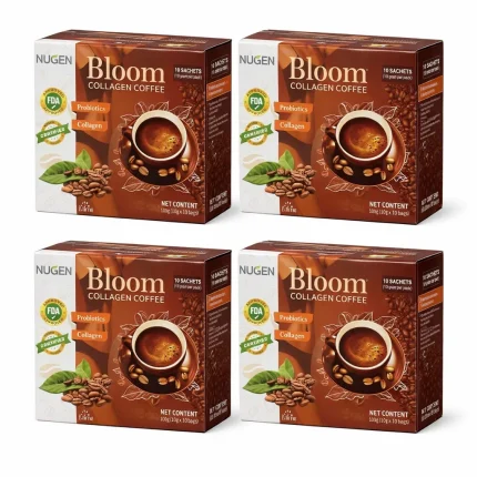عرض 4 علب قهوة بلوم بالكولاجين للتخسيس والهضم – Bloom Collagen Coffee