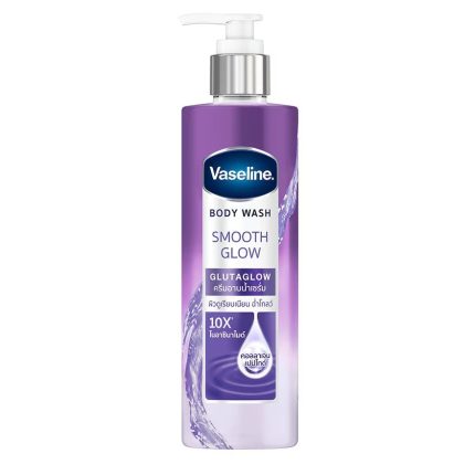 غسول الجسم فازلين سموث جلو GlutaGlow بتقنية النياسيناميد 45مل Vaseline Body Wash Smooth Glow Glutaglow 425 Ml